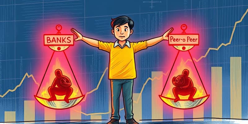 Plataformas de préstamo entre personas y bancos: costos ocultos
